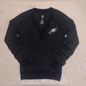 NWOT Philadelphia Eagles NFL Pro-Line V-neck Logo Prep Pullover Sweater
